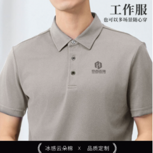 高端工作服POLO衫印字logo广告文化衫短袖工装团体服T恤服装定制