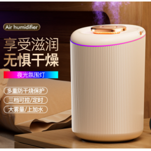 大容量家用uSB双喷雾办公室空气净化加湿器
